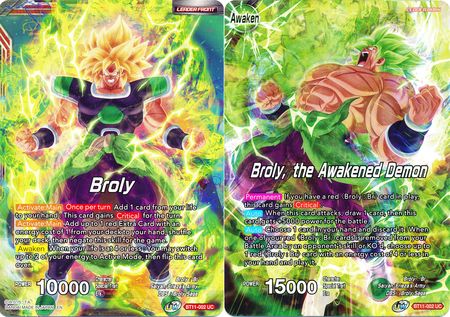 Broly // Broly, the Awakened Demon (BT11-002) [Vermilion Bloodline 2nd Edition] | Odin's Place