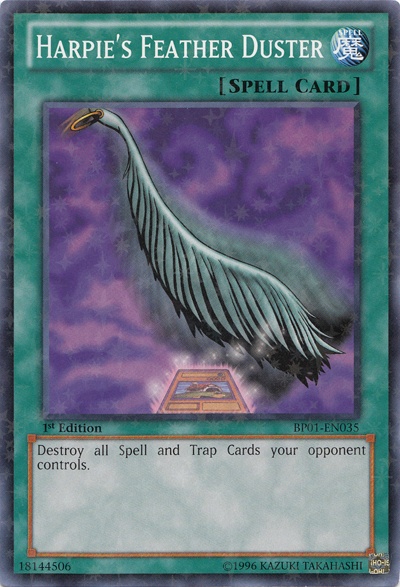 Harpie's Feather Duster [BP01-EN035] Starfoil Rare | Odin's Place