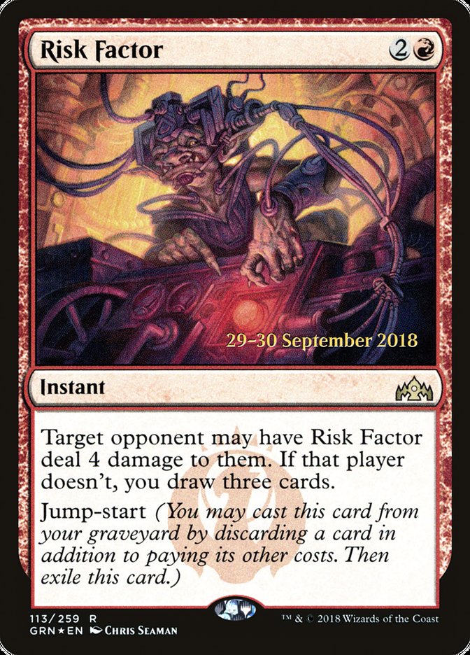 Risk Factor (113) [Guilds of Ravnica Prerelease Promos] | Odin's Place