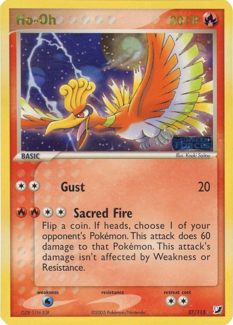Ho-Oh (27/115) (Stamped) [EX: Unseen Forces] | Odin's Place