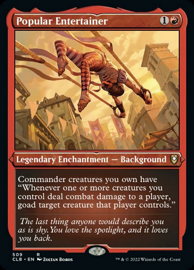 Popular Entertainer (Foil Etched) [Commander Legends: Battle for Baldur's Gate] | Odin's Place