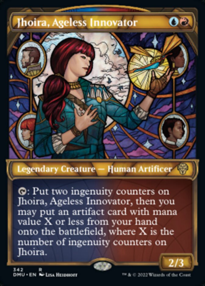Jhoira, Ageless Innovator (Showcase Textured) [Dominaria United] | Odin's Place