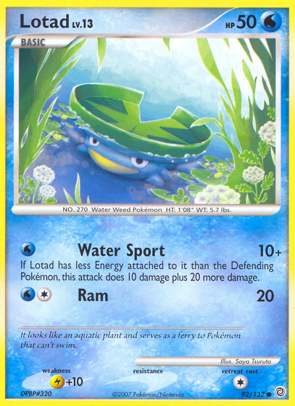 Lotad (92/132) [Diamond & Pearl: Secret Wonders] | Odin's Place
