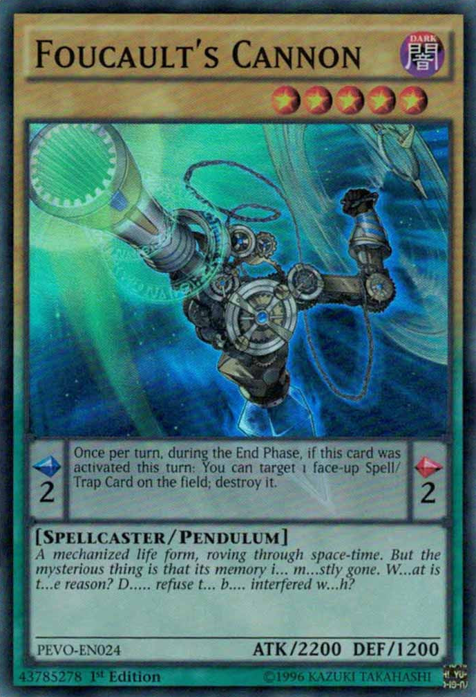 Foucault's Cannon [PEVO-EN024] Super Rare | Odin's Place