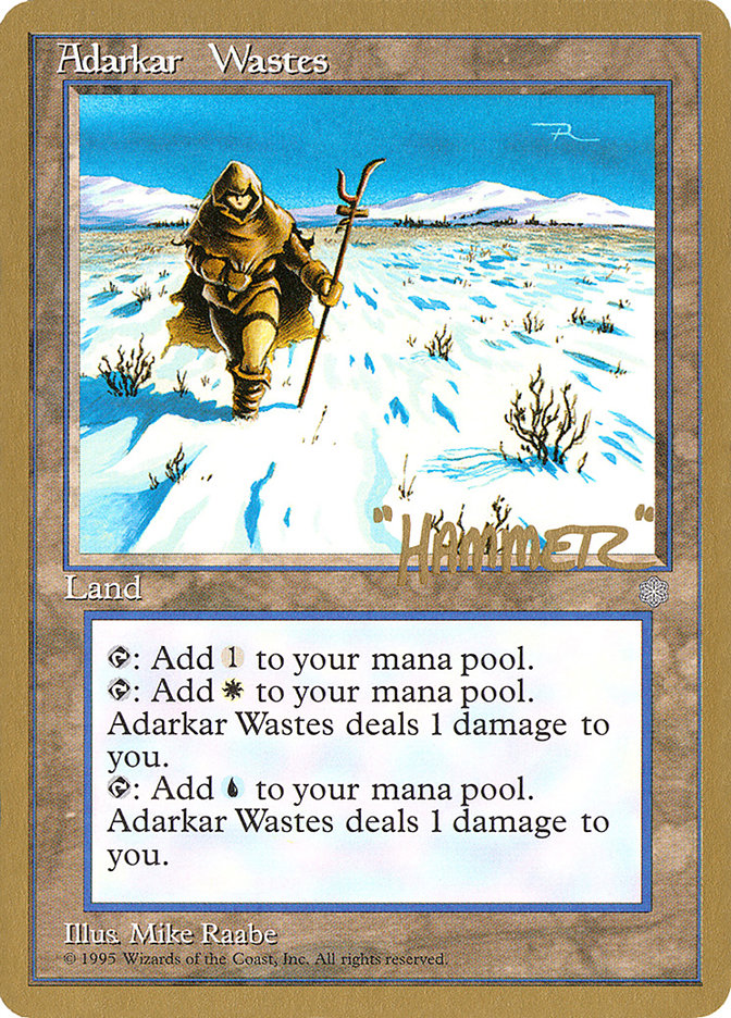 Adarkar Wastes (Shawn "Hammer" Regnier) [Pro Tour Collector Set] | Odin's Place