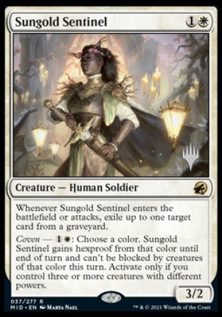 Sungold Sentinel (Promo Pack) [Innistrad: Midnight Hunt Promos] | Odin's Place