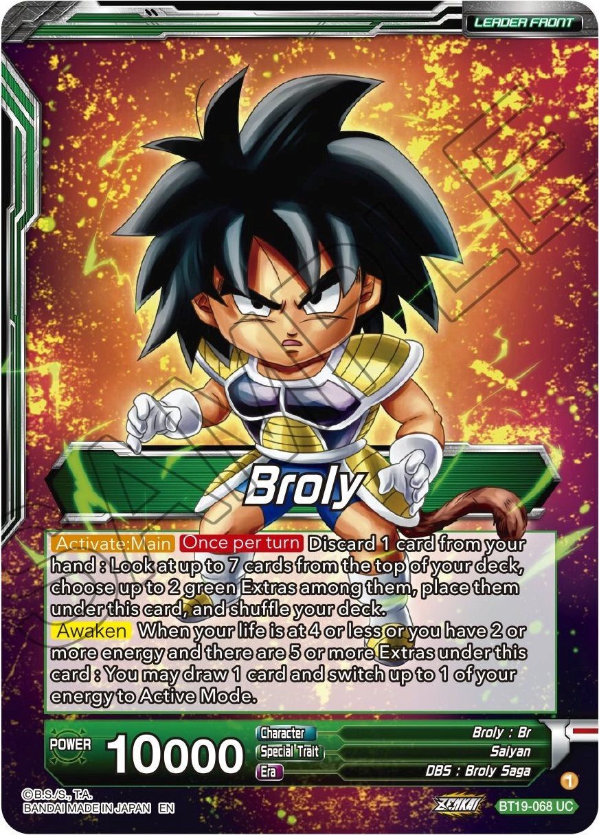 Broly // Broly, the Ultimate Saiyan (BT19-068) [Fighter's Ambition] | Odin's Place