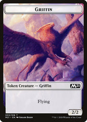 Dog // Griffin Double-Sided Token [Core Set 2021 Tokens] | Odin's Place