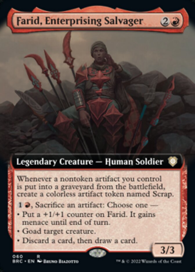 Farid, Enterprising Salvager (Extended Art) [The Brothers' War Commander] | Odin's Place