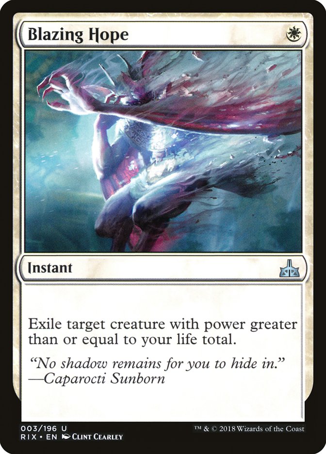 Blazing Hope (3) [Rivals of Ixalan] | Odin's Place