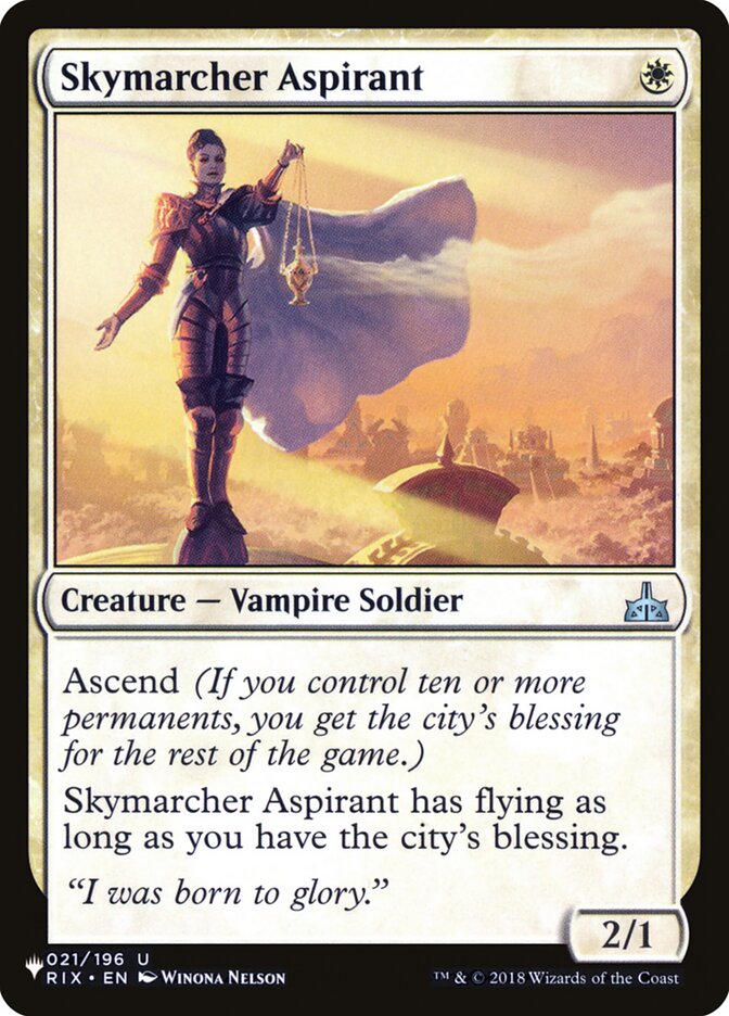 Skymarcher Aspirant [The List] | Odin's Place