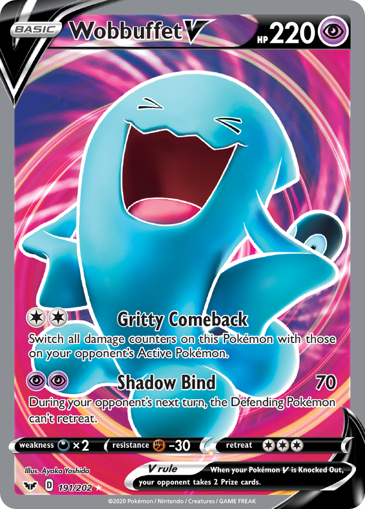Wobbuffet V (191/202) [Sword & Shield: Base Set] | Odin's Place