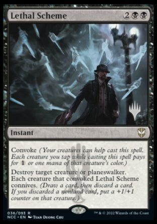 Lethal Scheme (Promo Pack) [Streets of New Capenna Commander Promos] | Odin's Place