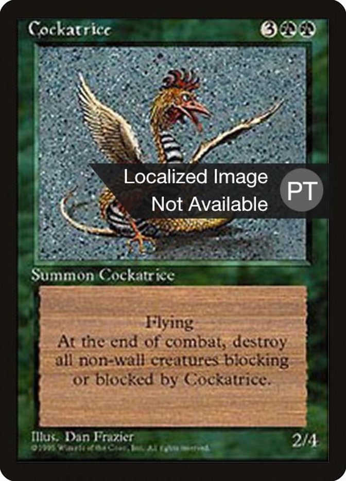 Cockatrice [Fourth Edition (Foreign Black Border)] | Odin's Place