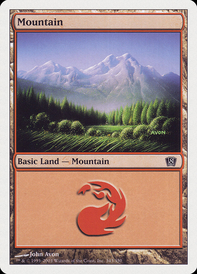 Mountain (343) [Eighth Edition] | Odin's Place