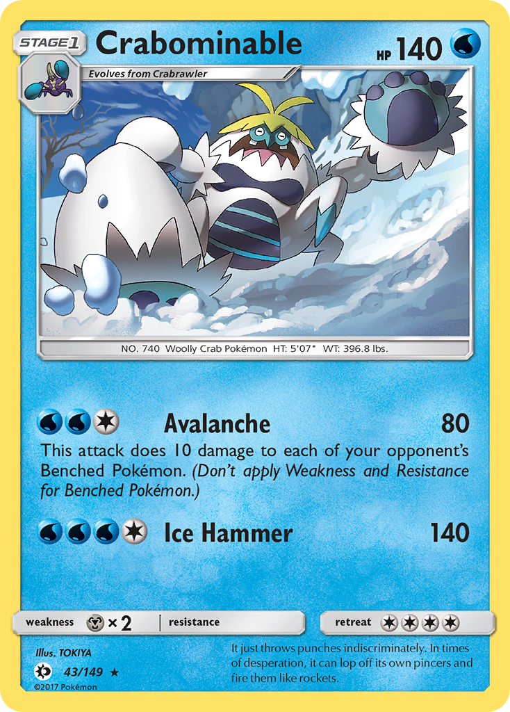 Crabominable (43/149) [Sun & Moon: Base Set] | Odin's Place