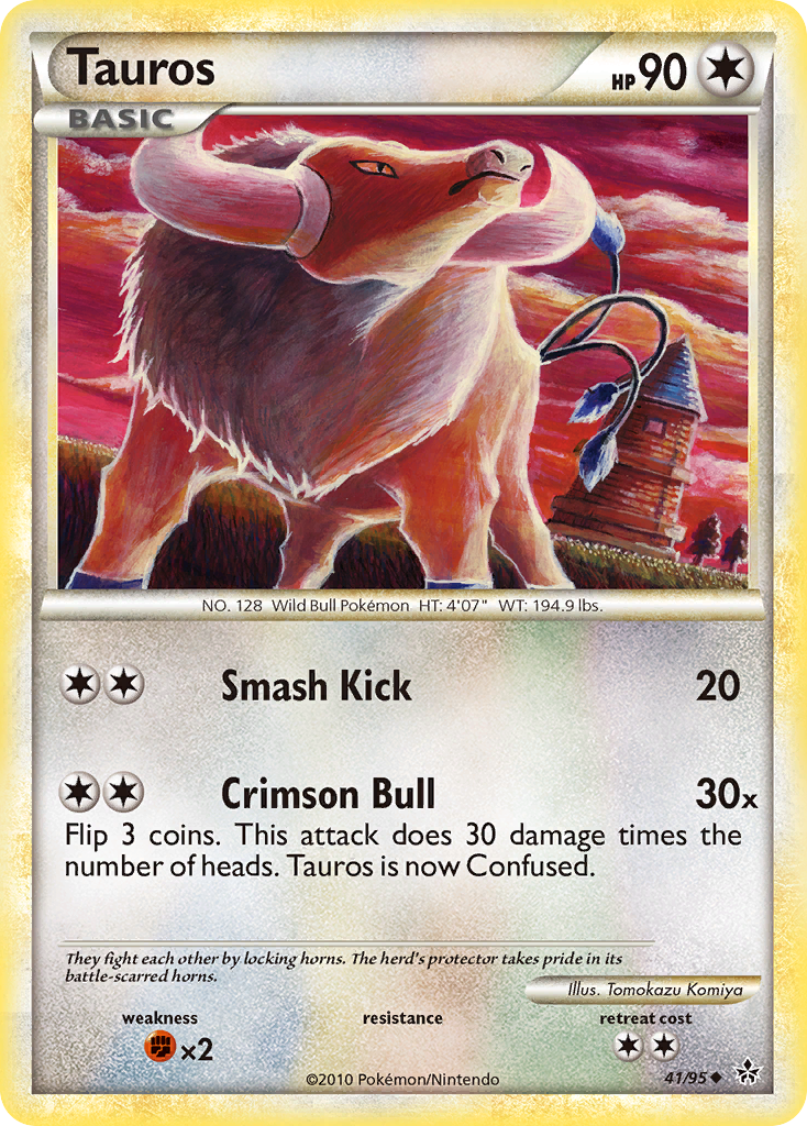 Tauros (41/95) [HeartGold & SoulSilver: Unleashed] | Odin's Place