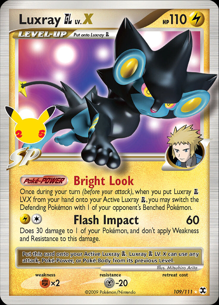 Luxray GL LV.X (109/111) [Celebrations: 25th Anniversary - Classic Collection] | Odin's Place