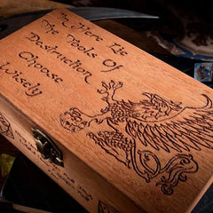 Critit Etched Dice Box Rectangle Assorted Styles | Odin's Place