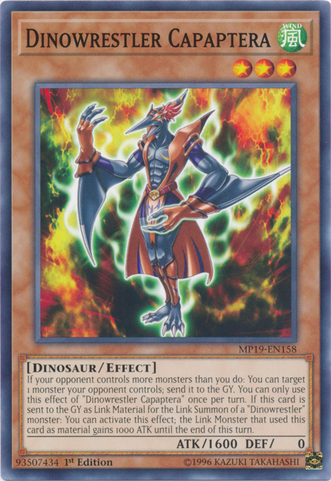 Dinowrestler Capaptera [MP19-EN158] Common | Odin's Place
