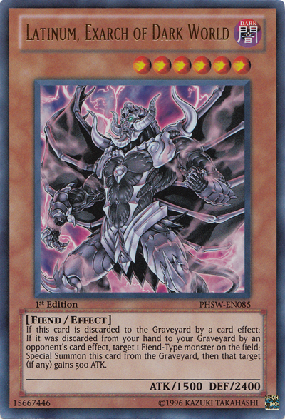 Latinum, Exarch of Dark World [PHSW-EN085] Ultra Rare | Odin's Place