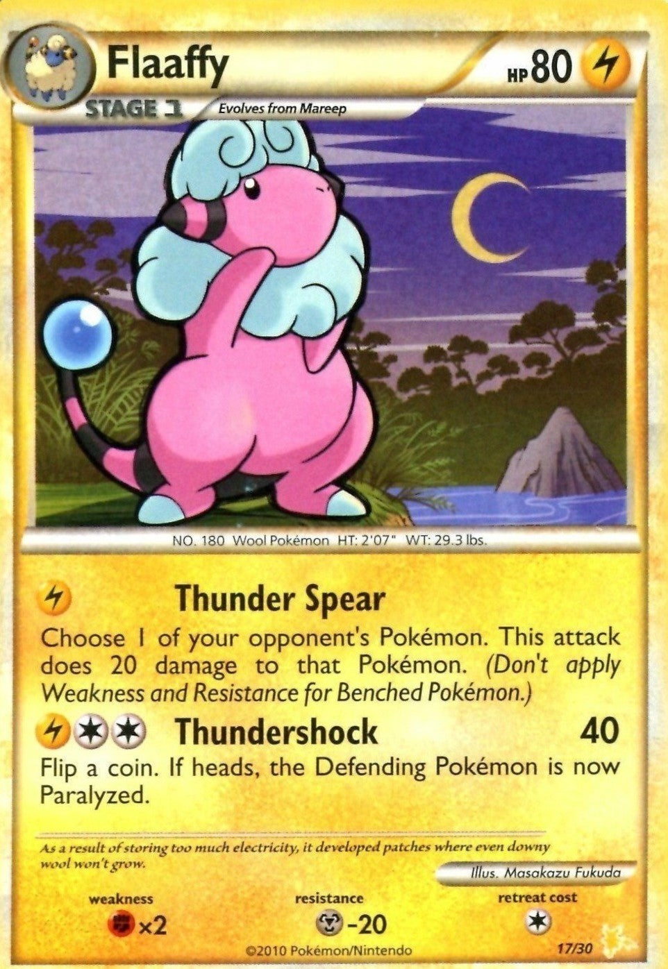 Flaaffy (17/30) [HeartGold & SoulSilver: Trainer Kit - Raichu] | Odin's Place