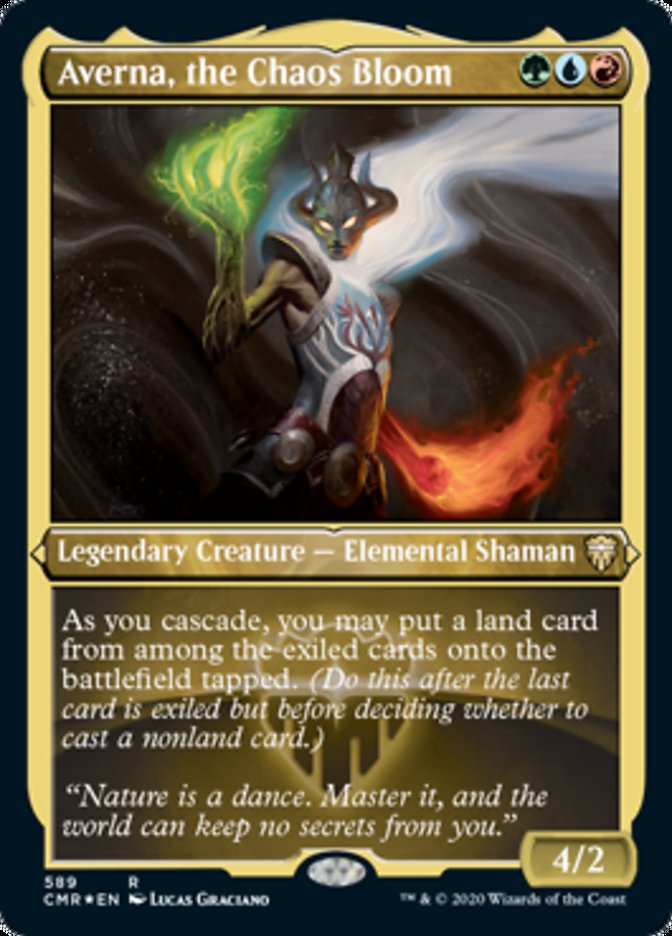 Averna, the Chaos Bloom (Etched) [Commander Legends] | Odin's Place