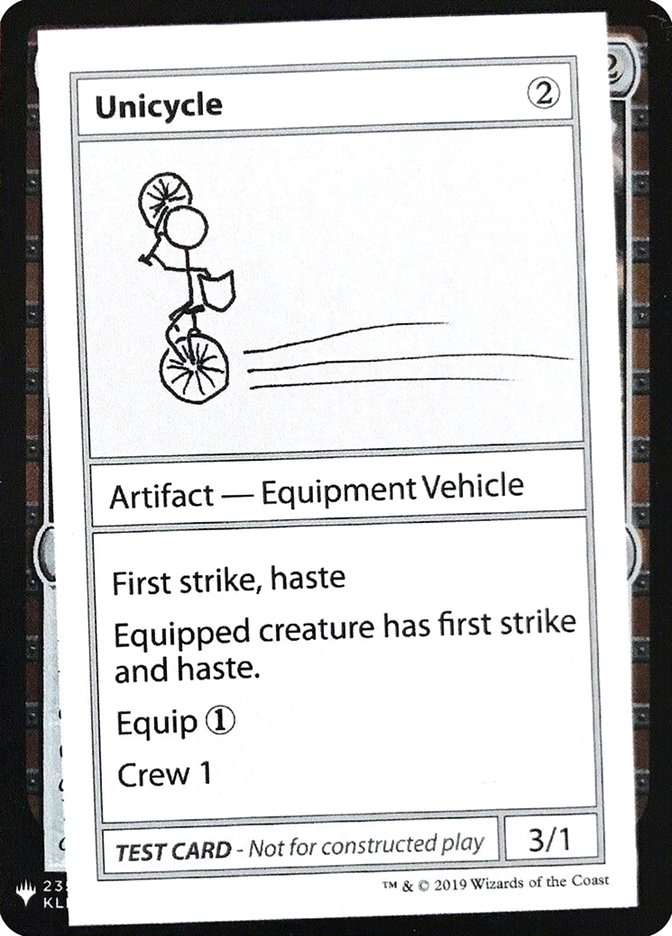 Unicycle [Mystery Booster Playtest Cards] | Odin's Place