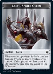 Treasure // Lolth, Spider Queen Emblem Double-Sided Token [Dungeons & Dragons: Adventures in the Forgotten Realms Tokens] | Odin's Place