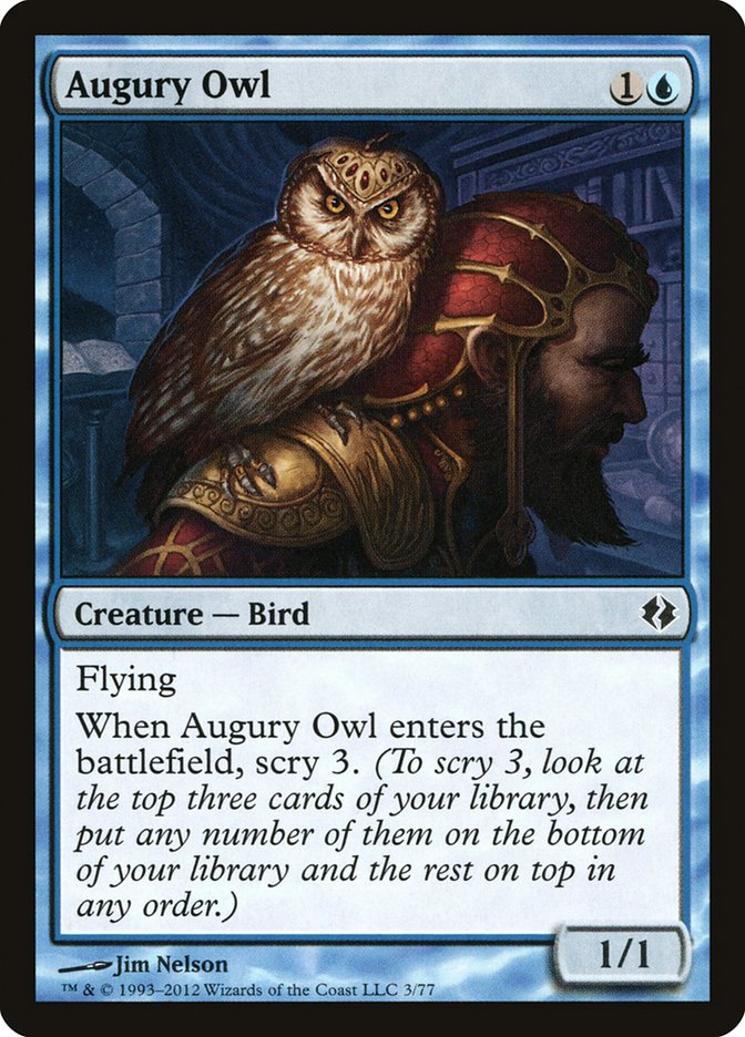Augury Owl (3) [Duel Decks: Venser vs. Koth] | Odin's Place