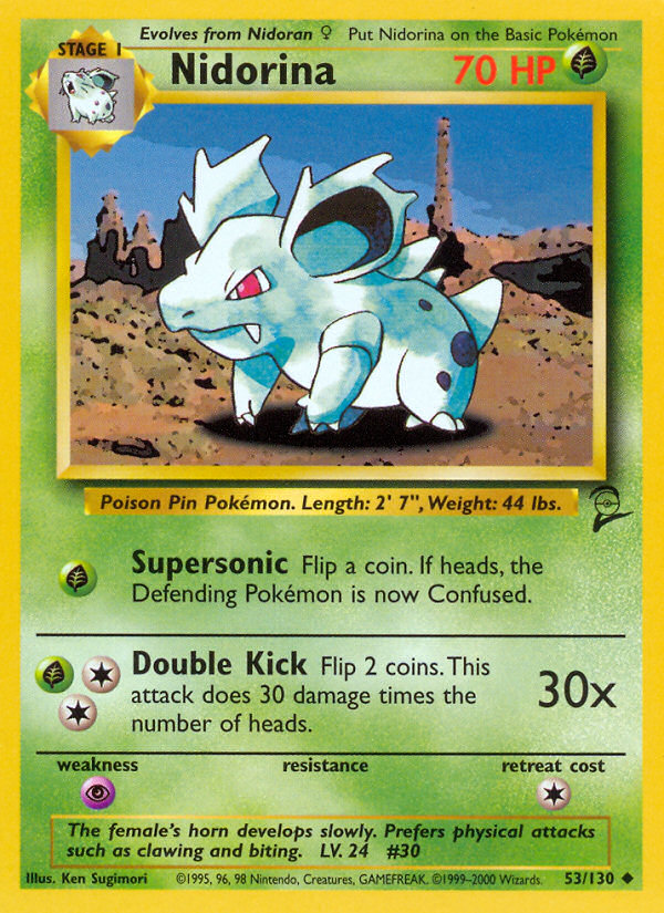Nidorina (53/130) [Base Set 2] | Odin's Place