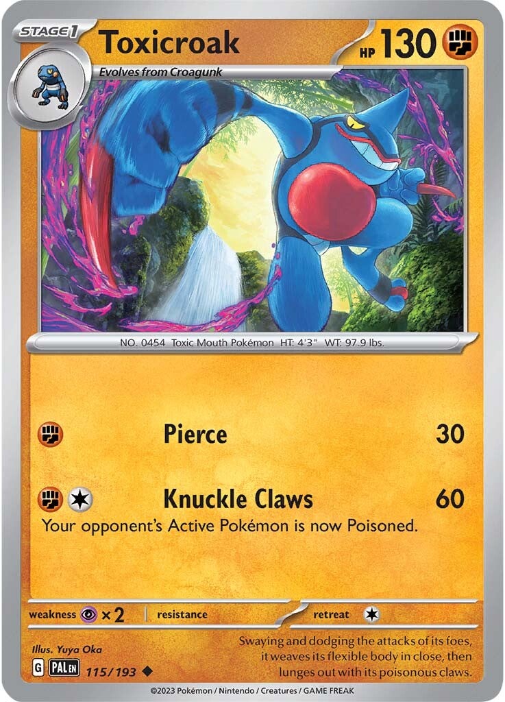 Toxicroak (115/193) [Scarlet & Violet: Paldea Evolved] | Odin's Place