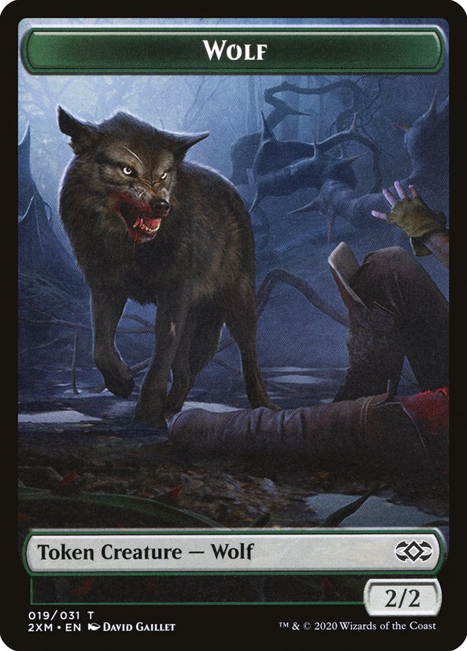 Wolf Token [Double Masters Tokens] | Odin's Place