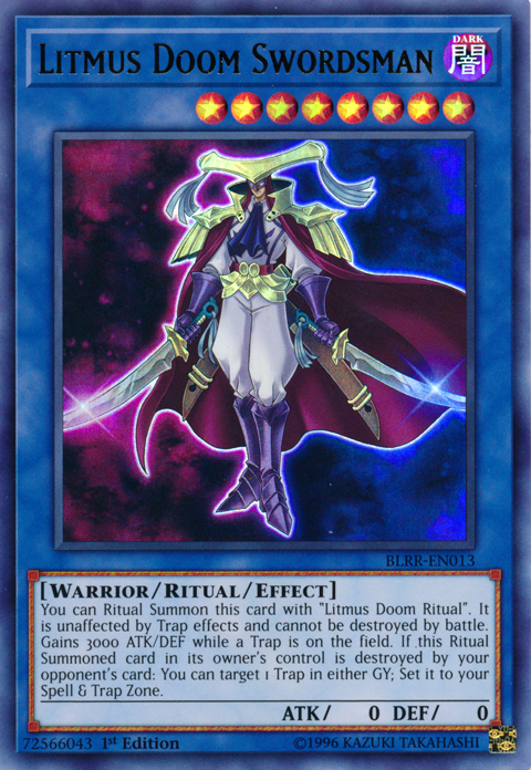 Litmus Doom Swordsman [BLRR-EN013] Ultra Rare | Odin's Place