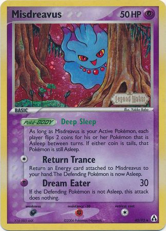 Misdreavus (40/92) (Stamped) [EX: Legend Maker] | Odin's Place