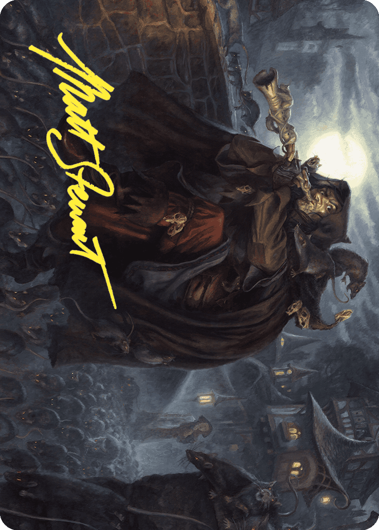 Totentanz, Swarm Piper Art Card (Gold-Stamped Signature) [Wilds of Eldraine Art Series] | Odin's Place