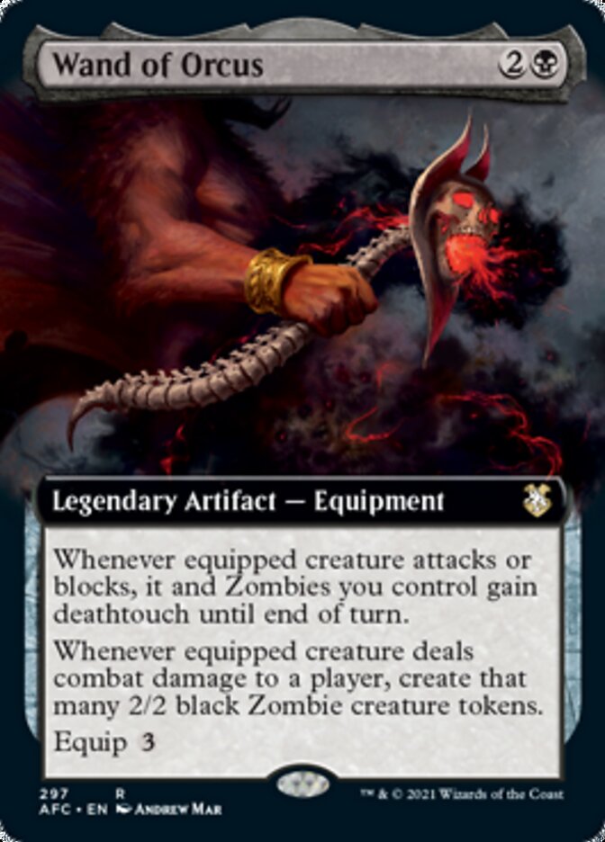 Wand of Orcus (Extended Art) [Dungeons & Dragons: Adventures in the Forgotten Realms Commander] | Odin's Place
