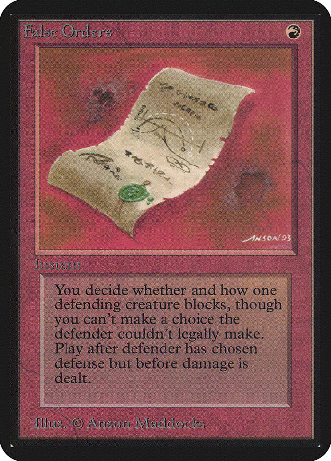 False Orders (147) [Alpha Edition] | Odin's Place
