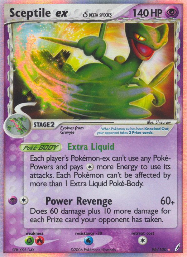 Sceptile ex (96/100) (Delta Species) [EX: Crystal Guardians] | Odin's Place