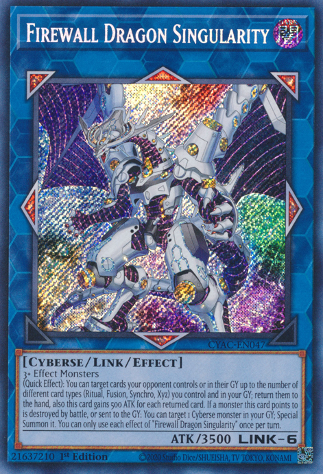 Firewall Dragon Singularity [CYAC-EN047] Secret Rare | Odin's Place