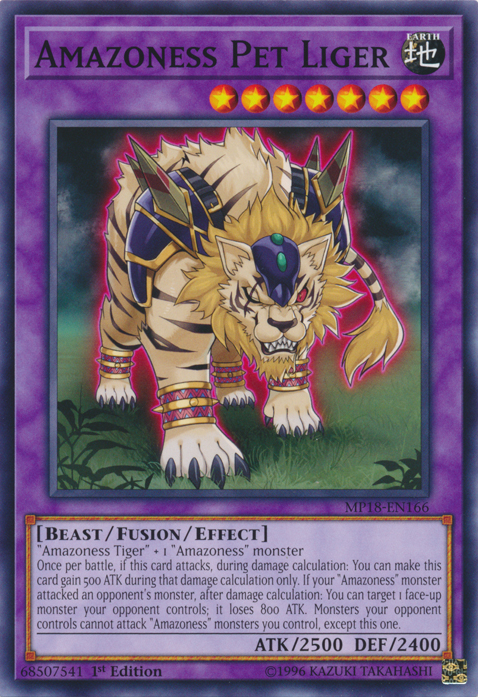 Amazoness Pet Liger [MP18-EN166] Common | Odin's Place