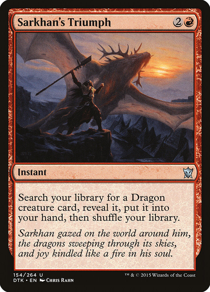 Sarkhan's Triumph (154) [Dragons of Tarkir] | Odin's Place