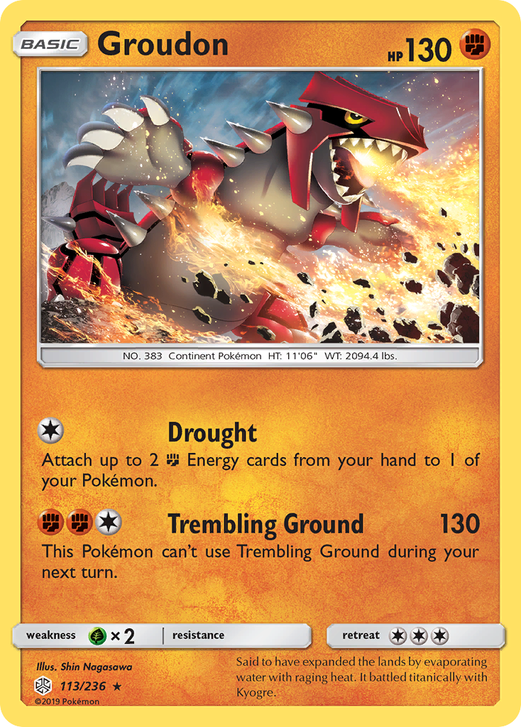 Groudon (113/236) [Sun & Moon: Cosmic Eclipse] | Odin's Place