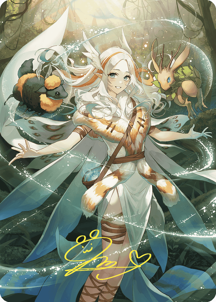 Greater Auramancy Anime Art Card (Gold-Stamped Signature) [Wilds of Eldraine Art Series] | Odin's Place
