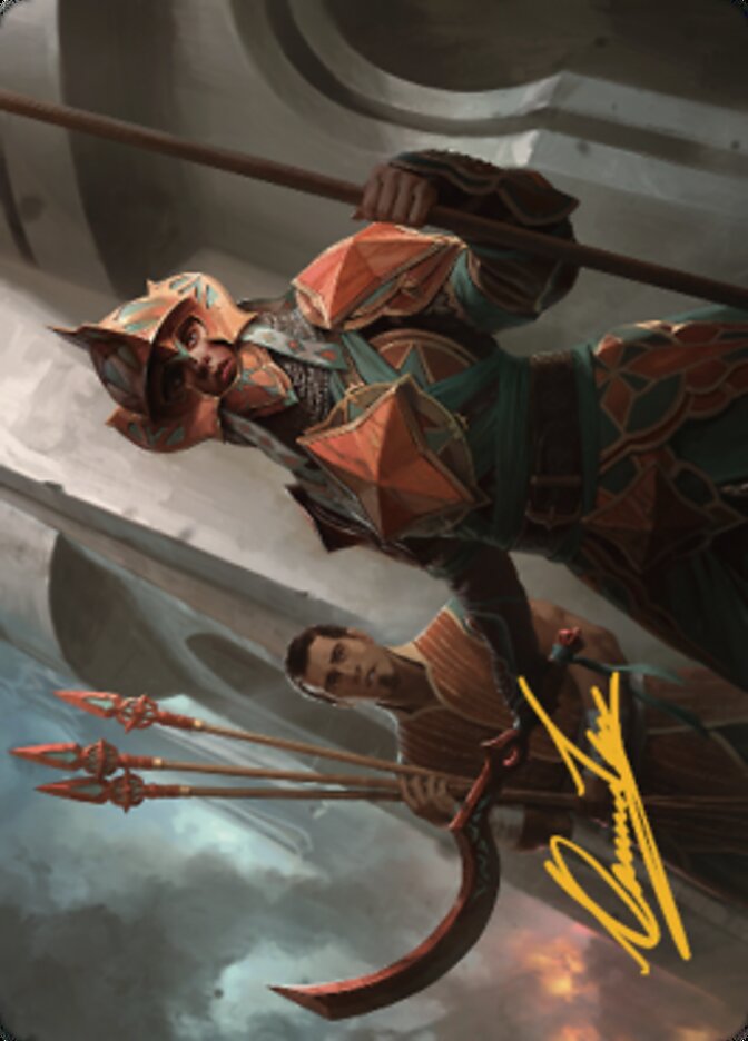 Siege Veteran Art Card (Gold-Stamped Signature) [The Brothers' War Art Series] | Odin's Place