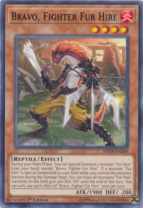 Bravo, Fighter Fur Hire [MP19-EN249] Common | Odin's Place