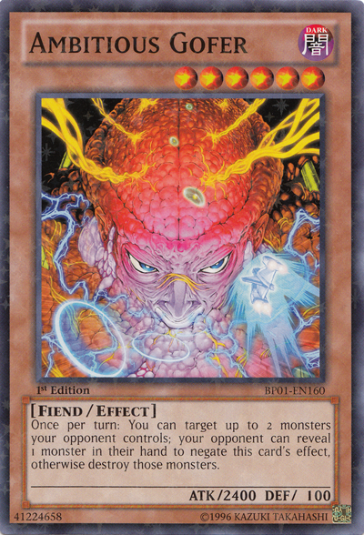 Ambitious Gofer [BP01-EN160] Starfoil Rare | Odin's Place