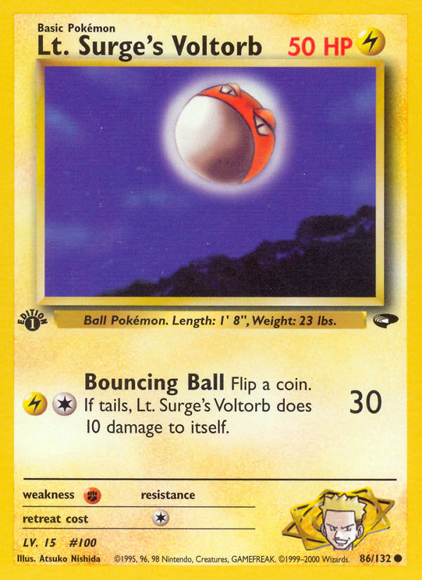 Lt. Surge's Voltorb (86/132) [Gym Challenge 1st Edition] | Odin's Place