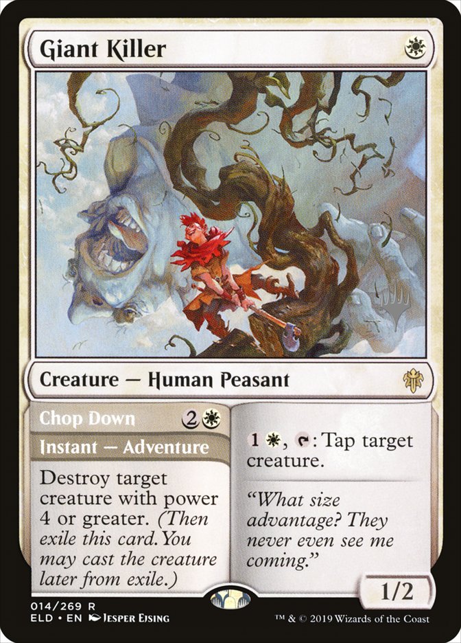 Giant Killer // Chop Down (Promo Pack) [Throne of Eldraine Promos] | Odin's Place