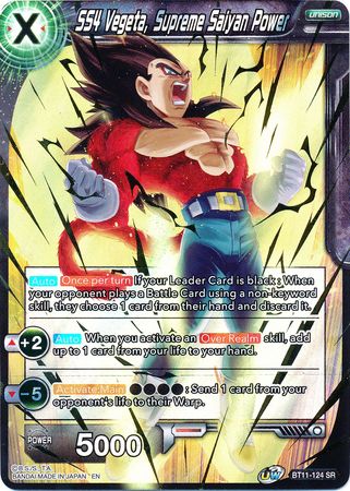 SS4 Vegeta, Supreme Saiyan Power (BT11-124) [Vermilion Bloodline] | Odin's Place